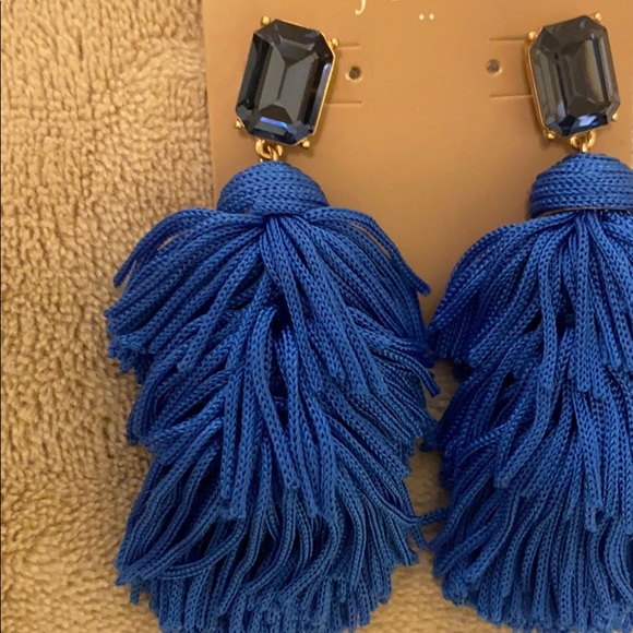 Fun & Flirty Blue J.Crew Dangle Earrings - Picture 6 of 6